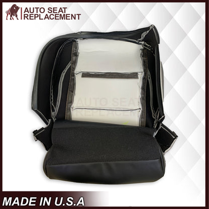 2005-2015 Nissan Titan Driver and Passenger Side Top and Bottom Seat Covers in Black : Choose from the variants