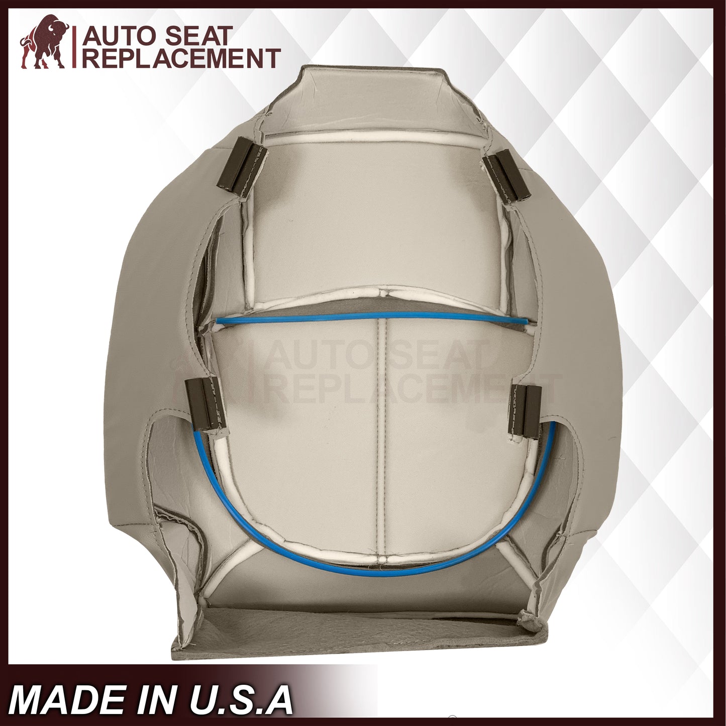 2009-2012 Chevrolet Traverse LT/LTZ Second Row Driver or Passenger Replacement Seat Cover: Non-Perforated, Tan