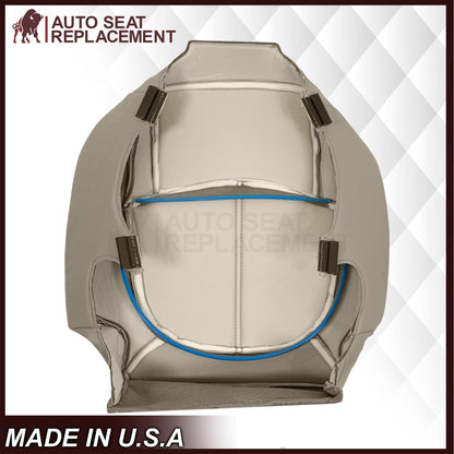 2009-2012 Chevrolet Traverse LT/LTZ Second Row Driver or Passenger Replacement Seat Cover: Non-Perforated, Tan