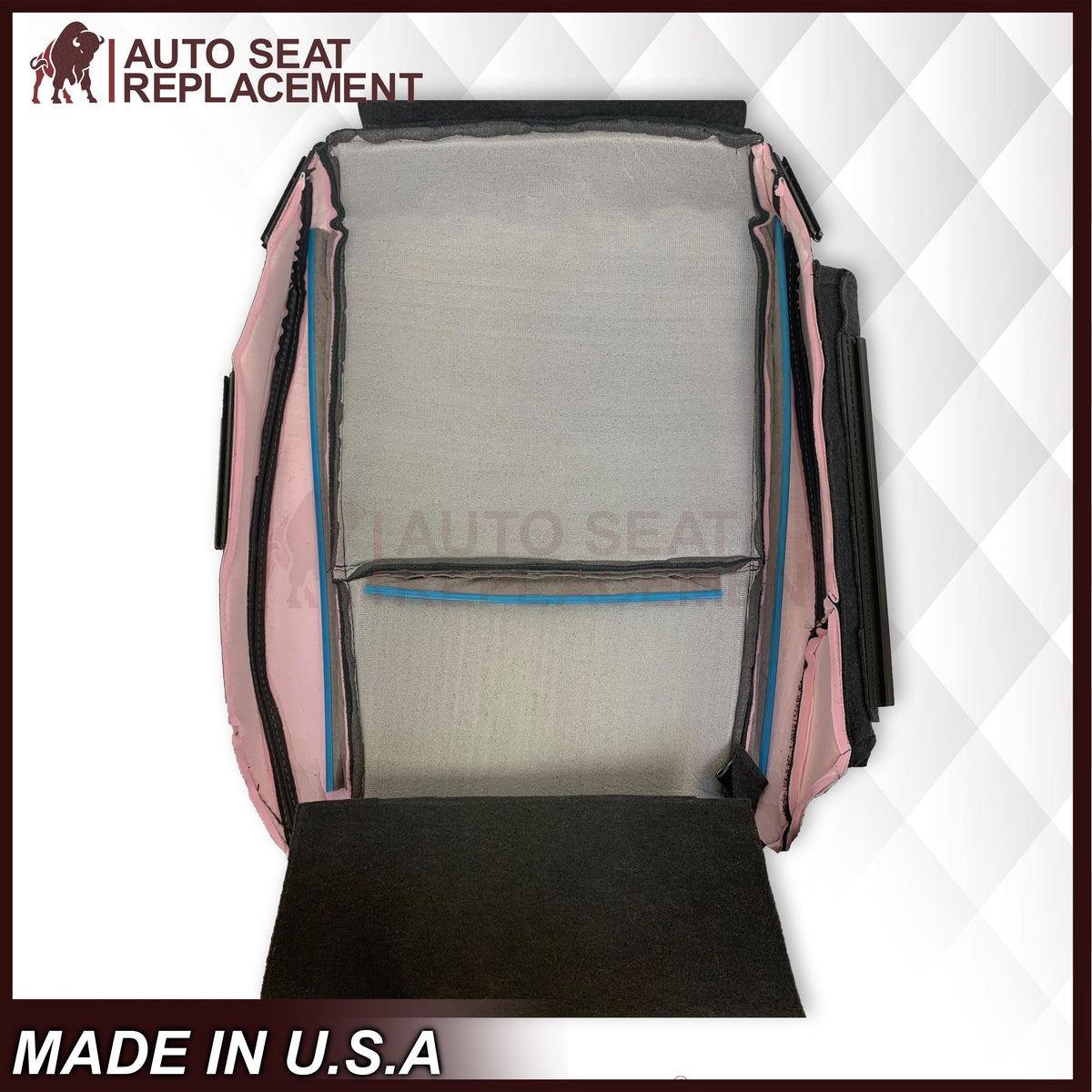 2004 Acura TL Driver Or Passenger Side Bottom Seat Cover in Black: Leather or Vinyl
