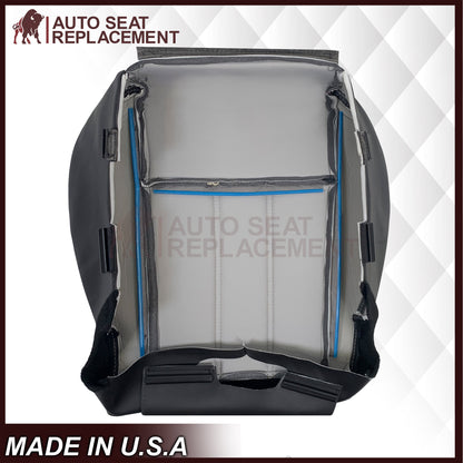 2008 - 2020 For Dodge Grand Caravan Front Pattern #2 Replacement Seat Cover W/ Red Stitching