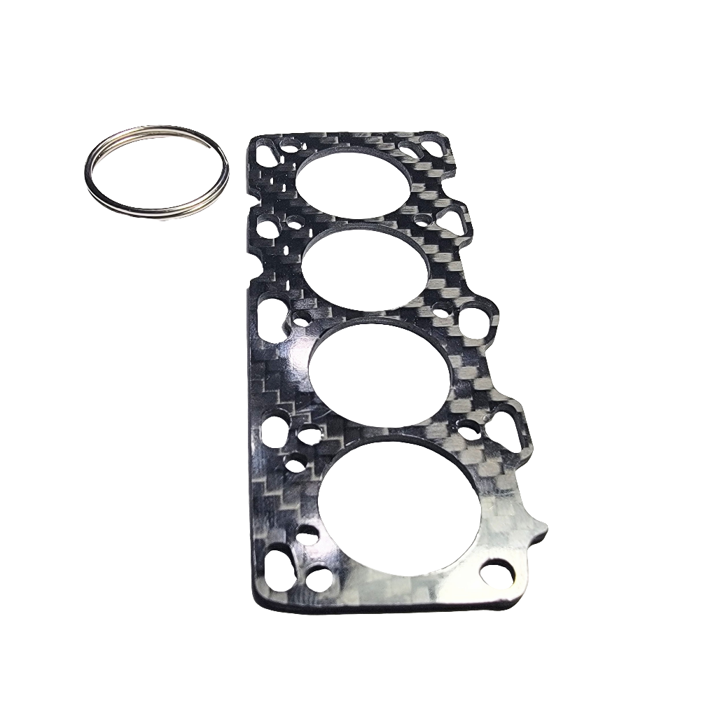 Carbon Fiber Keychain for of Mitsubishi 4G63 Head Gasket