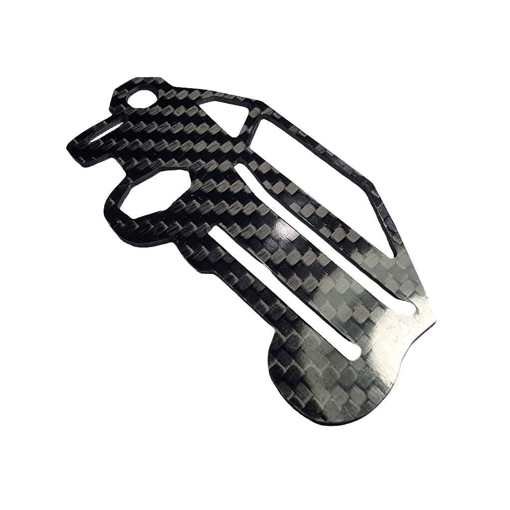 Carbon Fiber keychain lanyard fits for Tesla Cybertruck glossy