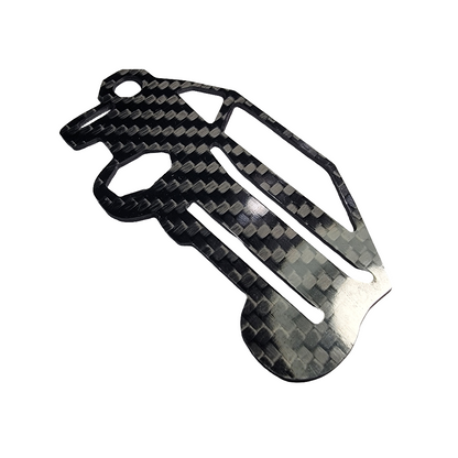 Carbon Fiber keychain lanyard fits for Tesla Cybertruck glossy