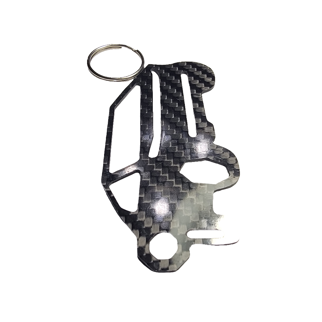 Carbon Fiber keychain lanyard fits for Tesla Cybertruck glossy