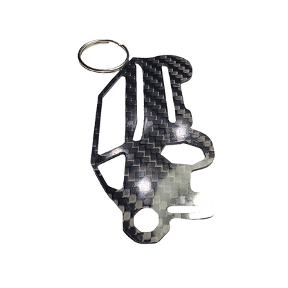 Carbon Fiber keychain lanyard fits for Tesla Cybertruck glossy
