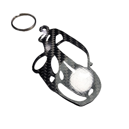 REAL carbon fiber glossy twill KEYCHAIN LANYARD styled in LOTUS ELISE S2 2005-2011 3.25" wide