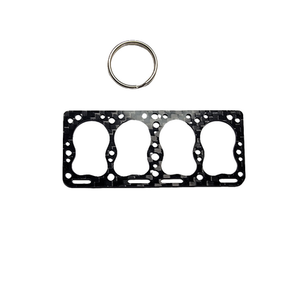 Carbon Fiber Keychain  for fits Ford Flathead V8 head gasket