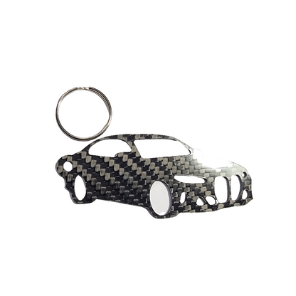 Carbon Fiber keychain for BMW M3 G80 (2021-Present) Inspired Keychain Lanyard 3D   front view Glossy Twill