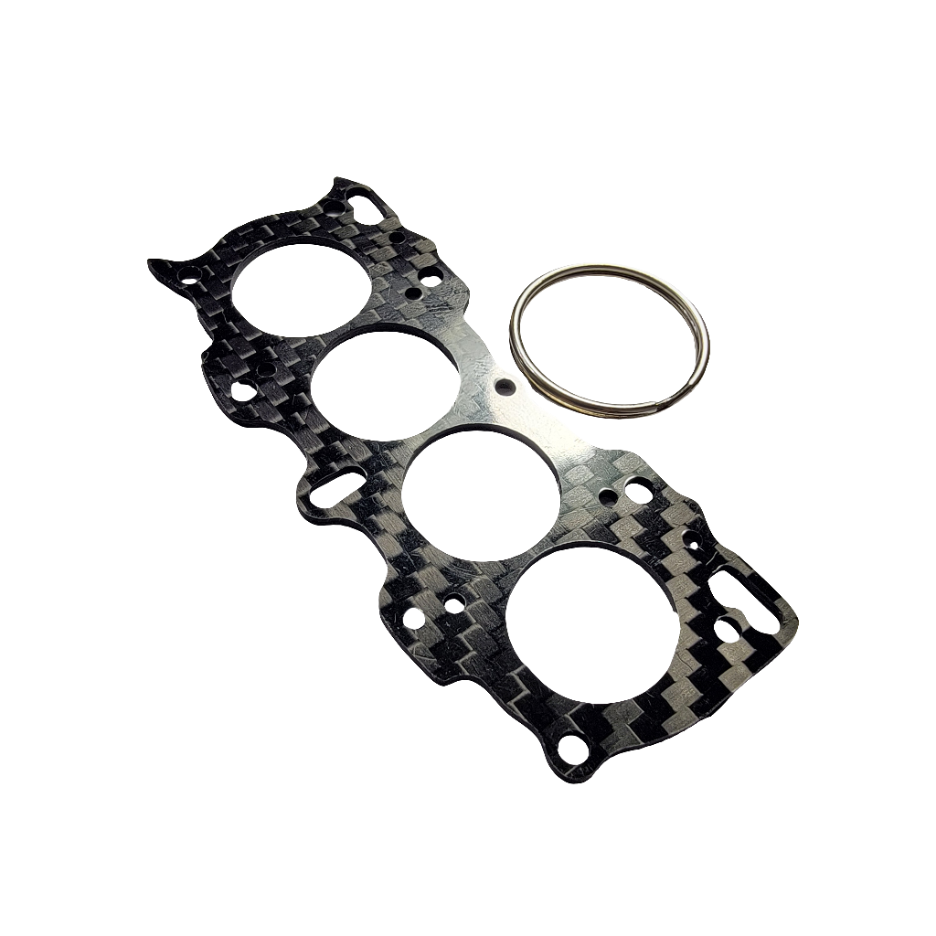 Carbon Fiber Keychain for Honda B16 B17 B18 B20 head gasket