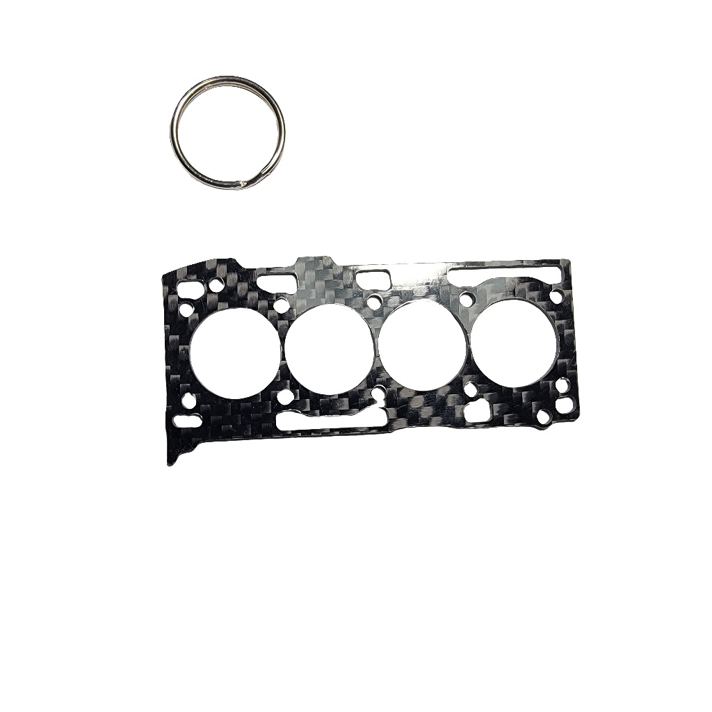 Carbon Fiber Keychain for of Mitsubishi 4B11T Head Gasket