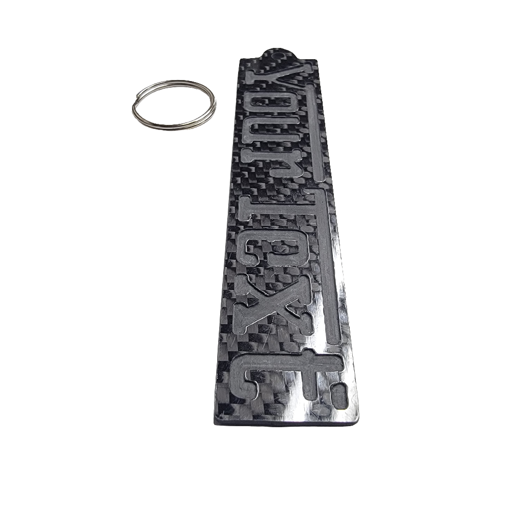 Custom Ferrari inspired keychain WITH YOUR TEXT Name, Made of Carbon fiber, Fiorano, Spider, Enzo, Personalized, Purosangue Glossy Twill