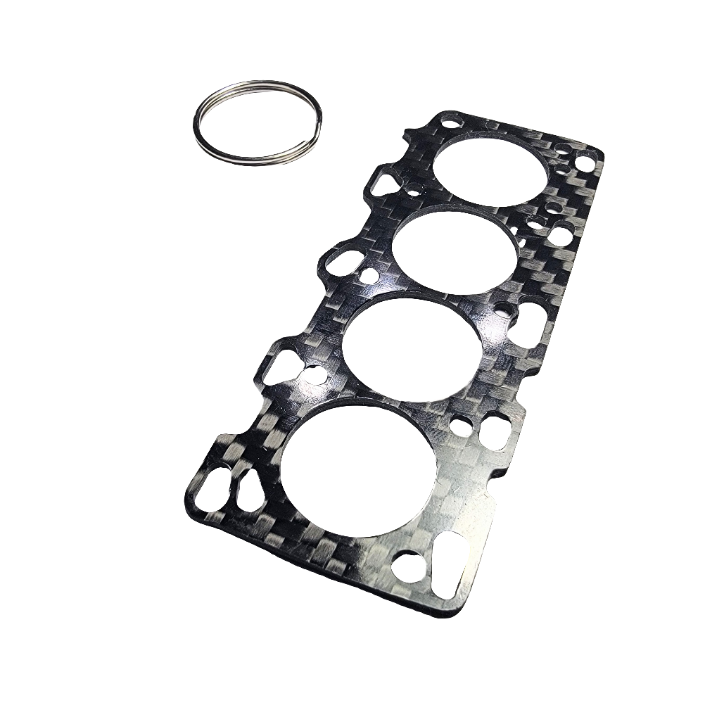 Carbon Fiber Keychain for of Mitsubishi 4G63 Head Gasket