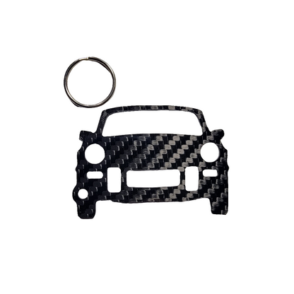 Carbon Fiber keychain for Triump Spitfire 1500 (1974–1980) Inspired Keychain Lanyard  front view Glossy Twill gift christmas