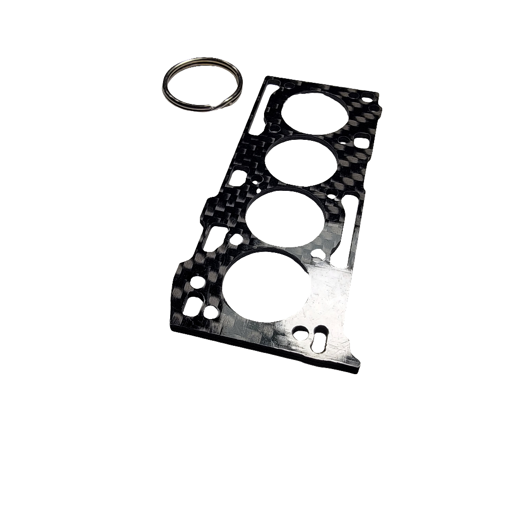 Carbon Fiber Keychain for of Mitsubishi 4B11T Head Gasket