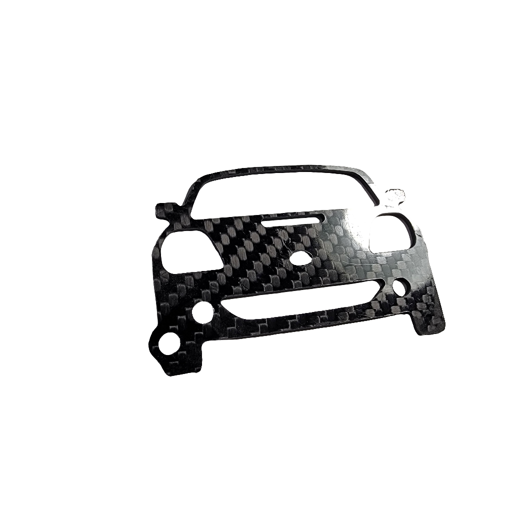 Carbon Fiber keychain for Toyota MR2 MRS ZZW30 (1999-2001) 3rd Generation W30 Inspired Keychain Lanyard  front view Glossy Twill