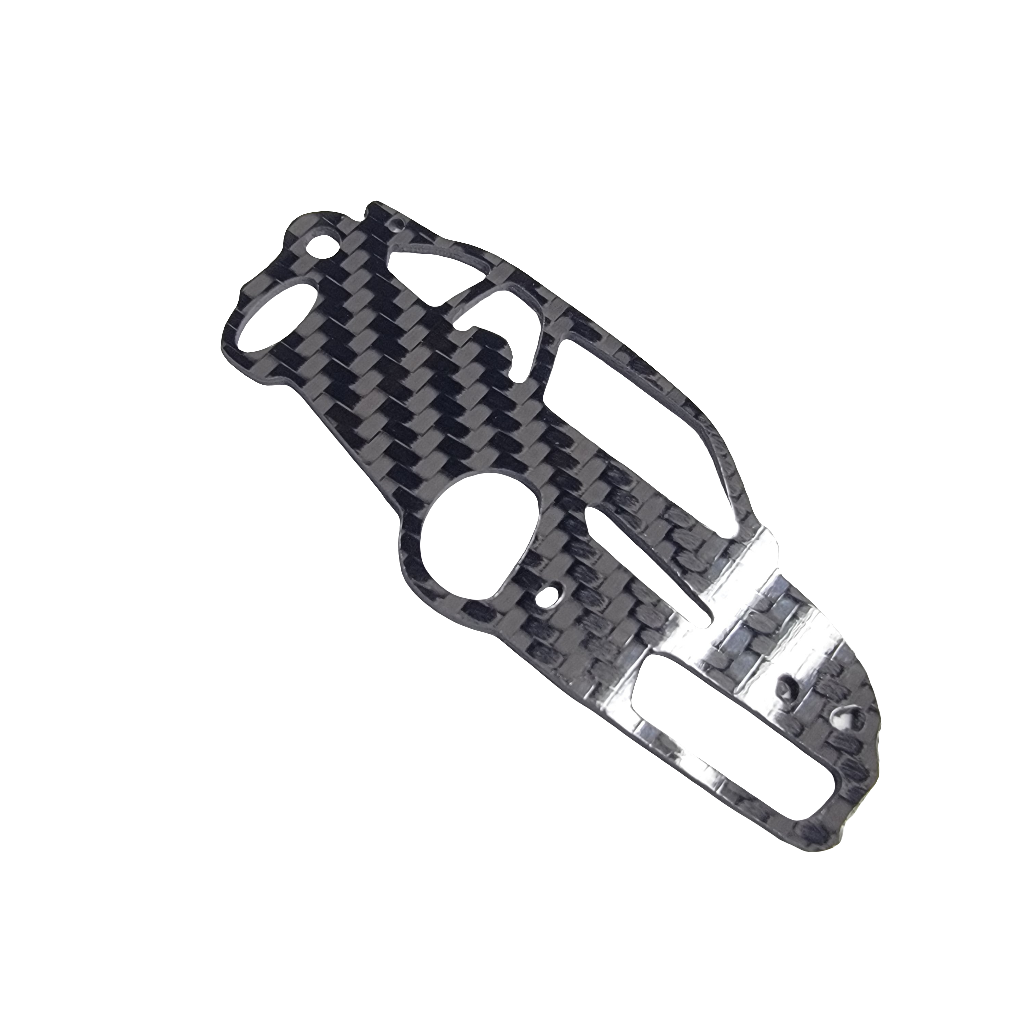 Carbon Fiber keychain for Honda Civic Type R (2023-Present) FL5 Inspired Keychain Lanyard 3d front view Glossy Twill