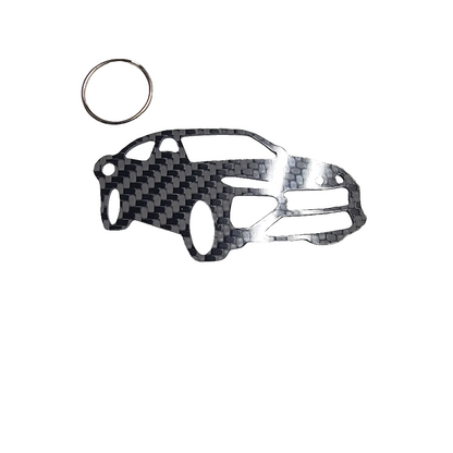 Carbon Fiber keychain for Lamborghini Urus (2018-Present) SUV Inspired Keychain Lanyard 3d  front view Glossy Twill gift (Copy)