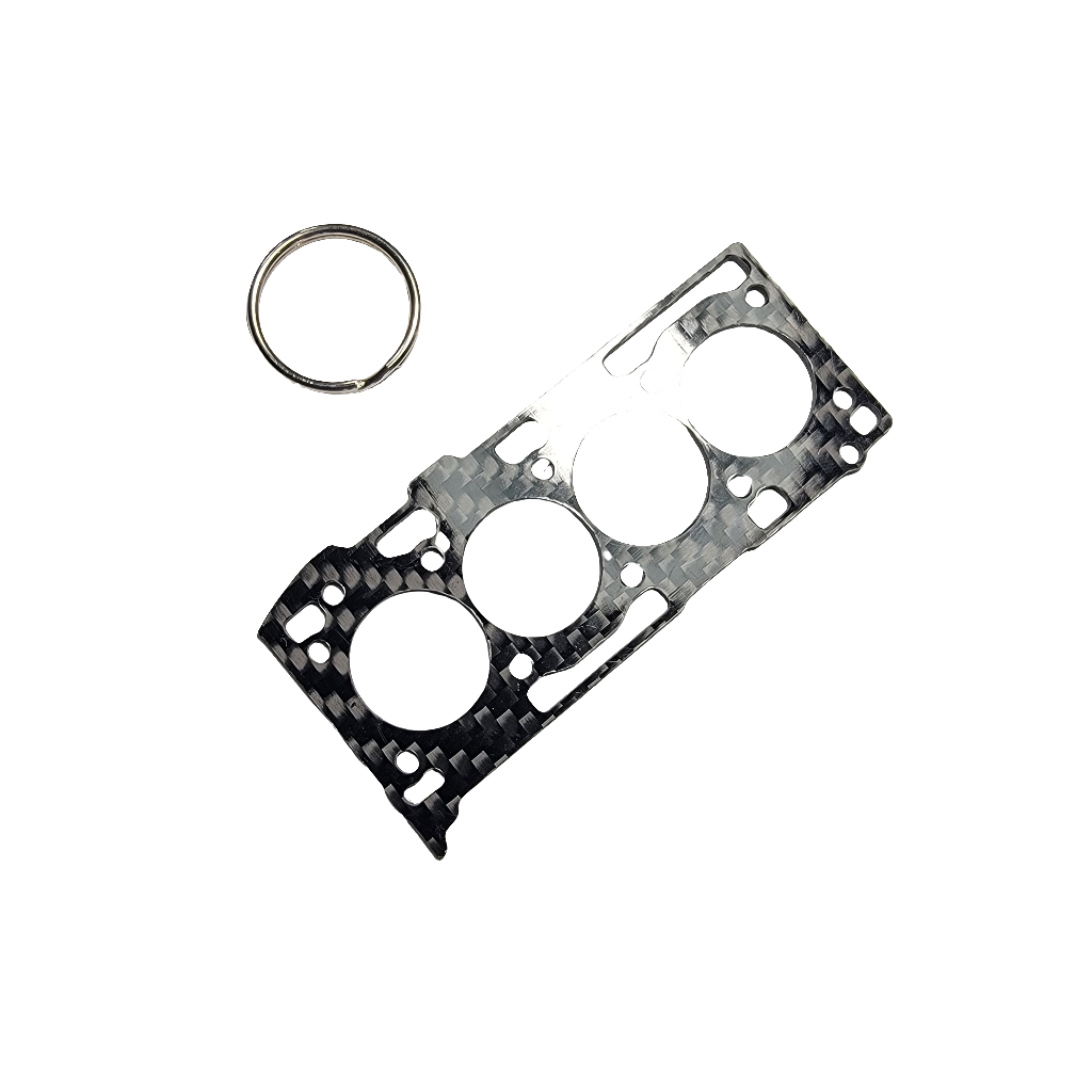Carbon Fiber Keychain for of Mitsubishi 4B11T Head Gasket