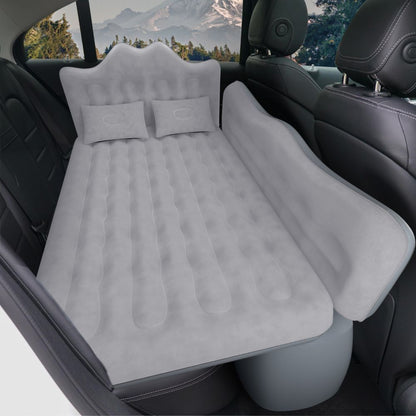 Umbrauto 29.53in/75cm Wide Car Air Mattress Inflatable SUV, Truck & Van Back Seat Camping Bed with Pump & Pillows, Gray