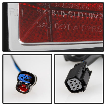 Spyder Chevy Silverado 19-20 (Do Not Fit Halogen Model) LED Tail Light - Chrome ALT-YD-CS19LED-C 5087287