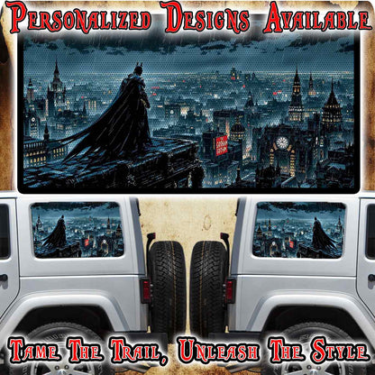 batman Rear quarter window see through graphic.