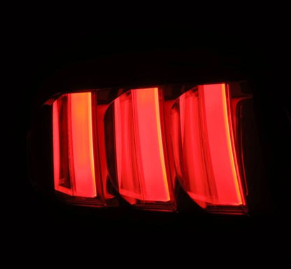 AlphaRex 15-23 Ford Mustang NOVA-Series Prismatic LED Tail Lights Black-Clear 655020 *Discontinued