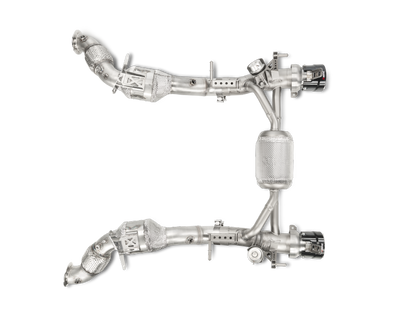 Akrapovic 16-17 Ferrari 488 GTB/488 Spyder Link Pipe Set w/ Cat (SS) L-FE/SS/1