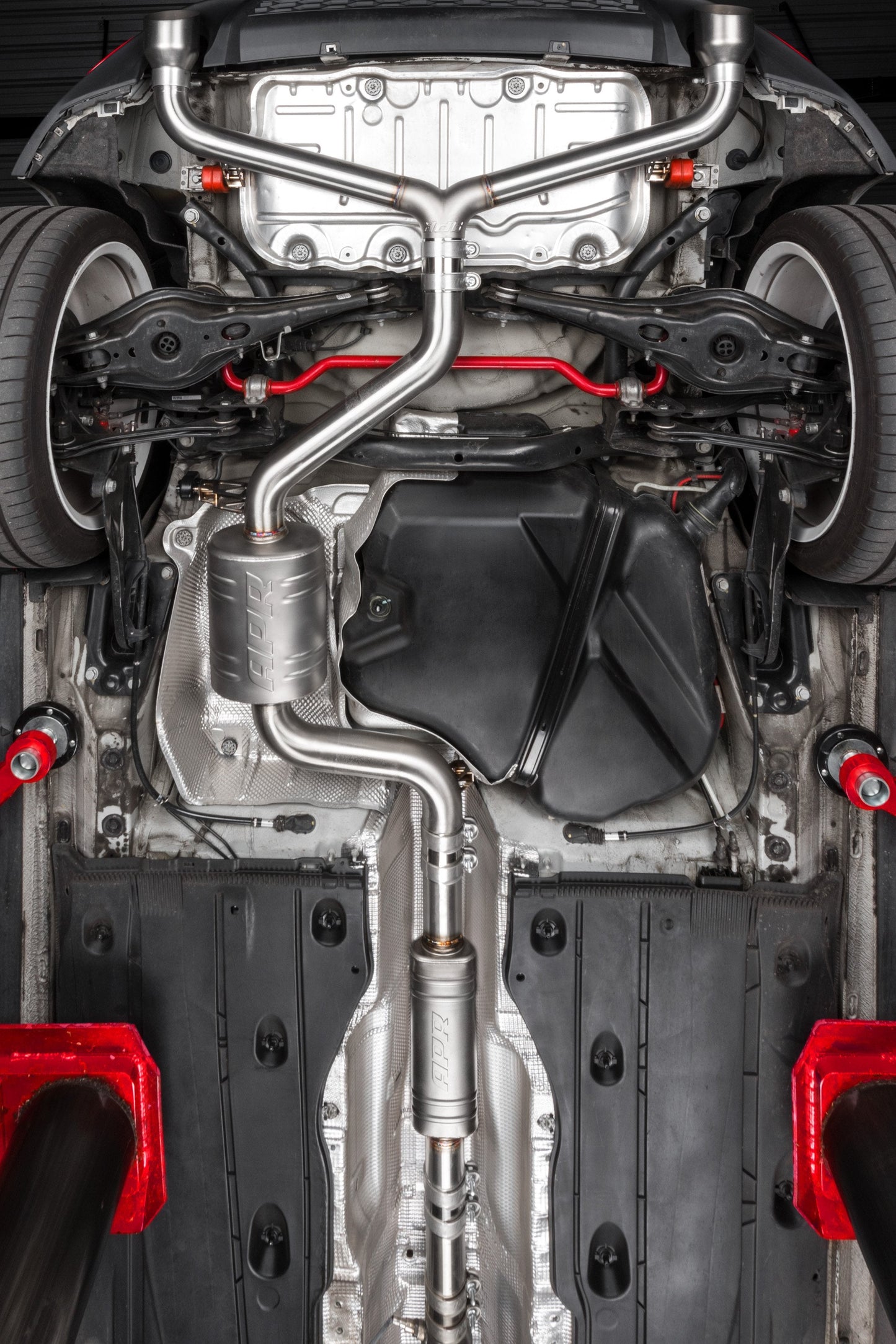 APR Catback Exhaust System Front Muffler - GTI/TRC (MK7/MK7.5)