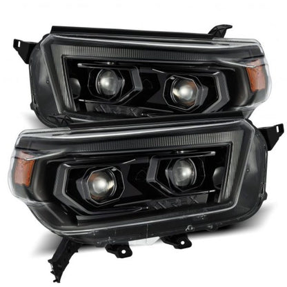AlphaRex 10-13 Toyota 4Runner LUXX LED Proj Headlights Plank Style Alpha Black w/Seq Signal/DRL 880756 *Discontinued