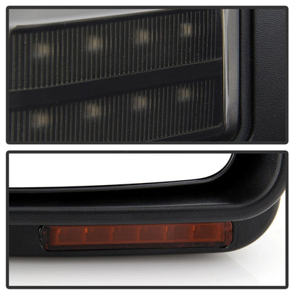 SPYDER xTune 08-15 Ford Super Duty LED Telescoping Manual Mirrors - Smk (Pair) (MIR-FDSD08S-G4-MA-RSM-SET) 9943119