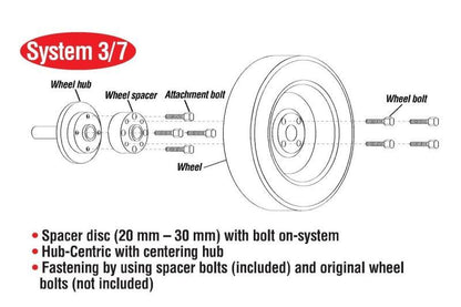 Eibach Pro-Spacer System 15mm Spacer - 2015 Ford Mustang Ecoboost / V6 / GT