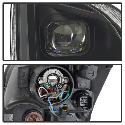 SPYDER xTune 06-09 Ford Fusion Light Bar DRL Projector Headlights - Black (PRO-JH-FFU06-LB-BK) 9042119