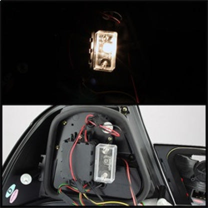 Spyder BMW E46 00-03 2Dr Coupe Light Bar LED Tail Lights Red Clear ALT-YD-BE4600-LBLED-RC 5073822