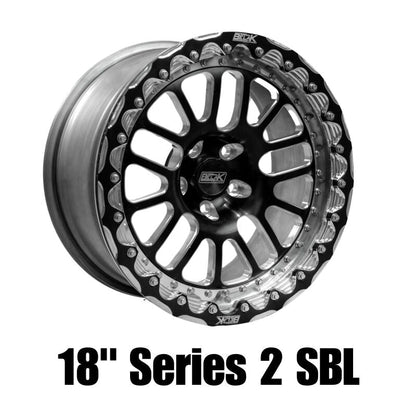 Belak Wheels Belak 18x12 / 8.75in BS / 5x4.5in BP / High Pad / Series 2 - Billet Single Beadlock Wheel 18125450S28BS-BLT-SBL