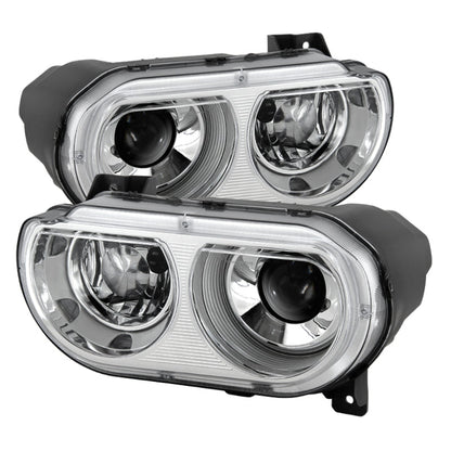 SPYDER Xtune Dodge Challenger 08-14 Xenon Hid Model Only Projector Headlamps Chrome HD-JH-DCHAL08-HID-C 9027284