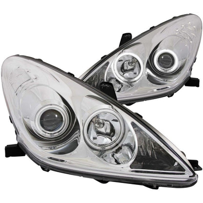 Anzo 2002-2003 Lexus Es300 Projector Headlights w/ Halo Chrome (CCFL)