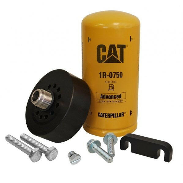XDP Duramax Cat Adapter With 1R-0750 Filter, Bleeder Screw & Spacer XD171