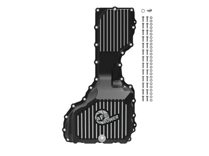 aFe 20-25 GM Diesel V8-6.6L L5P Engine Oil Pan w/ Machined Fins