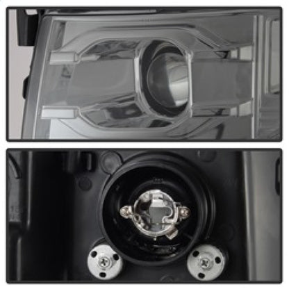 Spyder Chevy Silverado 1500 07-13 Version 3 Projector Headlights - Smoke PRO-YD-CS07V3-LBDRL-SM 5083623