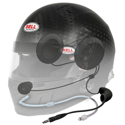 Bell HP6 EVO-II 8860-2018 RD-4C/EC Carbon Fiber Helmet with Built-in Earcup Speakers /Hydration