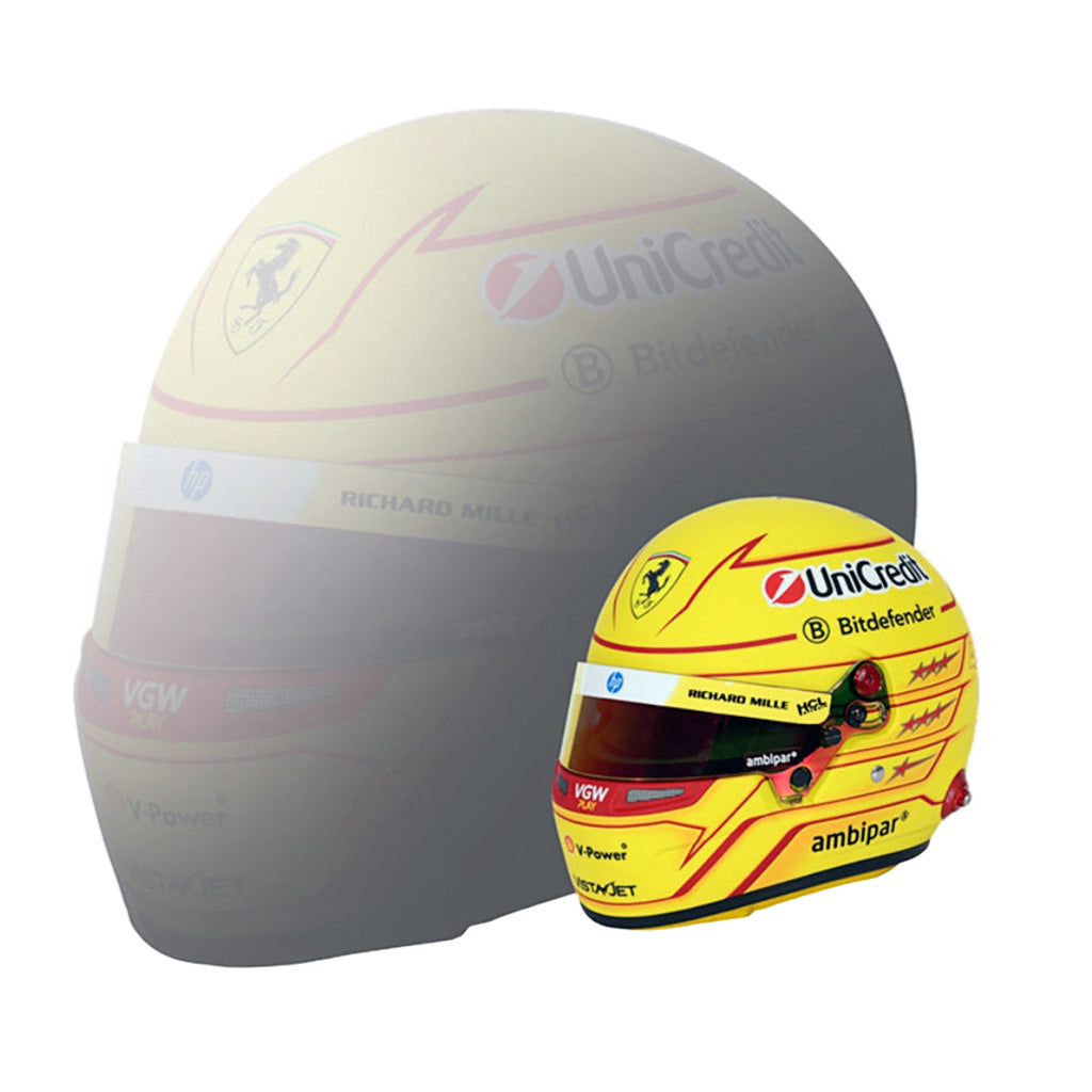 Bell HP77 Lewis Hamilton 1:2 Scale F1 Mini Helmet | Ferrari 2025 F1 Season
