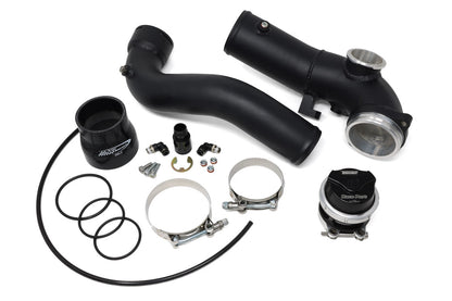 BMW Supra B58TU blow off valve charge pipe installed view