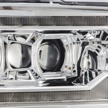 AlphaRex 09-18 Dodge Ram 2500 LUXX LED Proj Headlights Plank Style Chrm w/Activ Light/Seq Signal/DRL 880559 *Discontinued