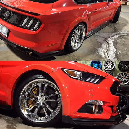 2015-2017Â Ford Mustang Painted Front Rear 4 Wheel Street Fender Flares