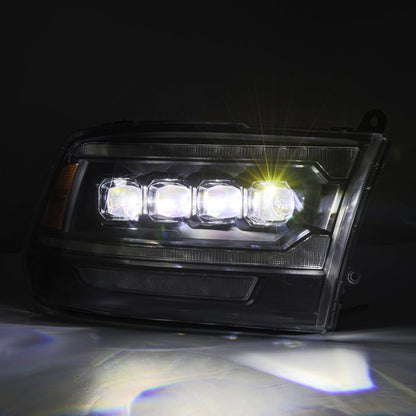 AlphaRex 09-18 Dodge Ram 2500 NOVA LED Proj Headlights Plank Style Design Black w/ Activation Light 880555 *Discontinued