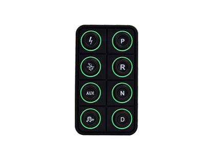AEM EV 8 Button Keypad CAN Based Programmable Backlighting 30-8400