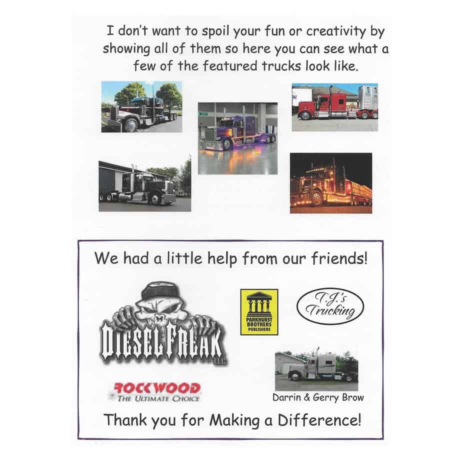 Big Rigs Making a Difference Coloring Book Volume 2