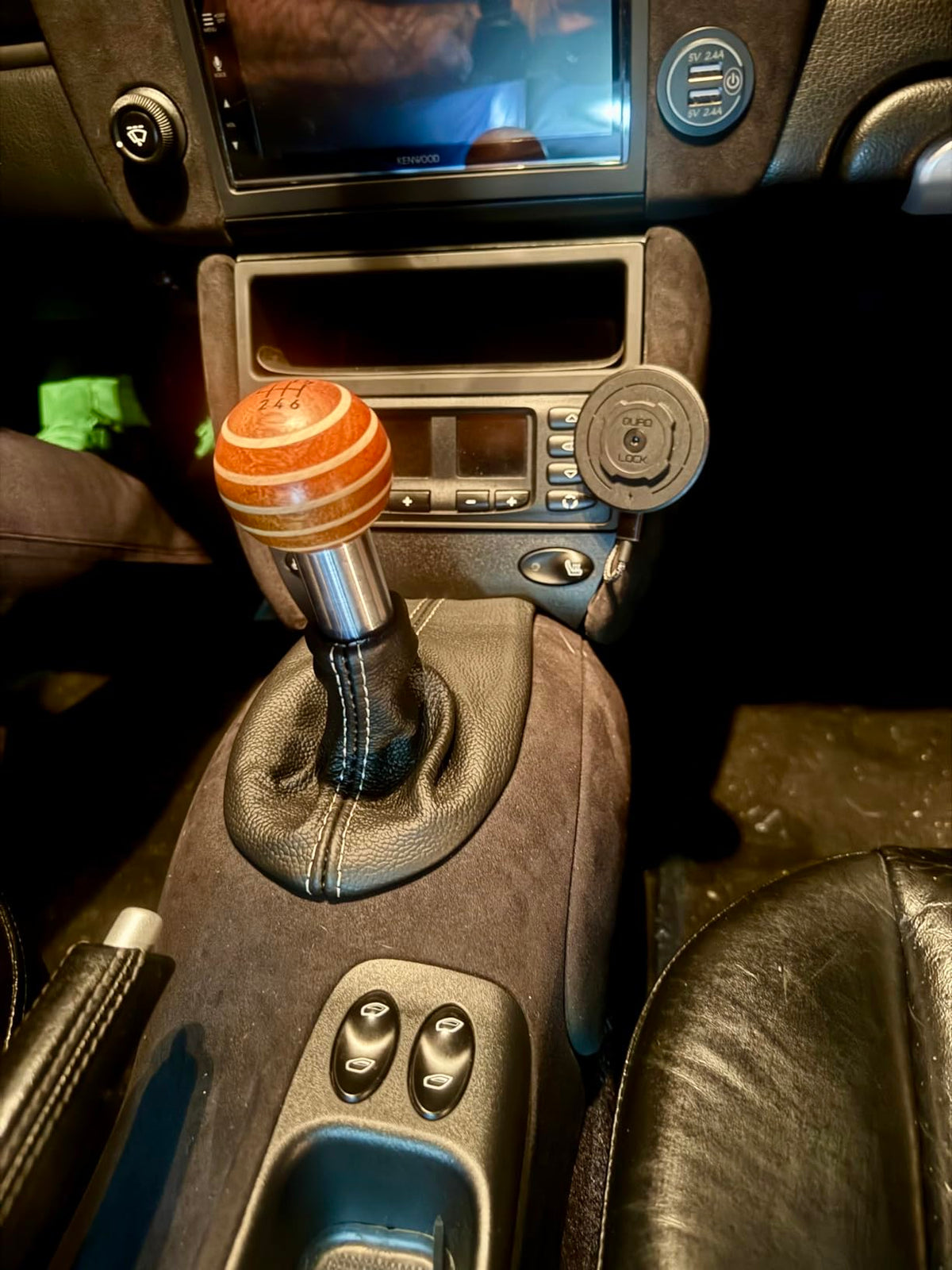 Genuine Leather MANUAL Shift Boot Cover For 1997-2004 Porsche Boxster 911 986 996