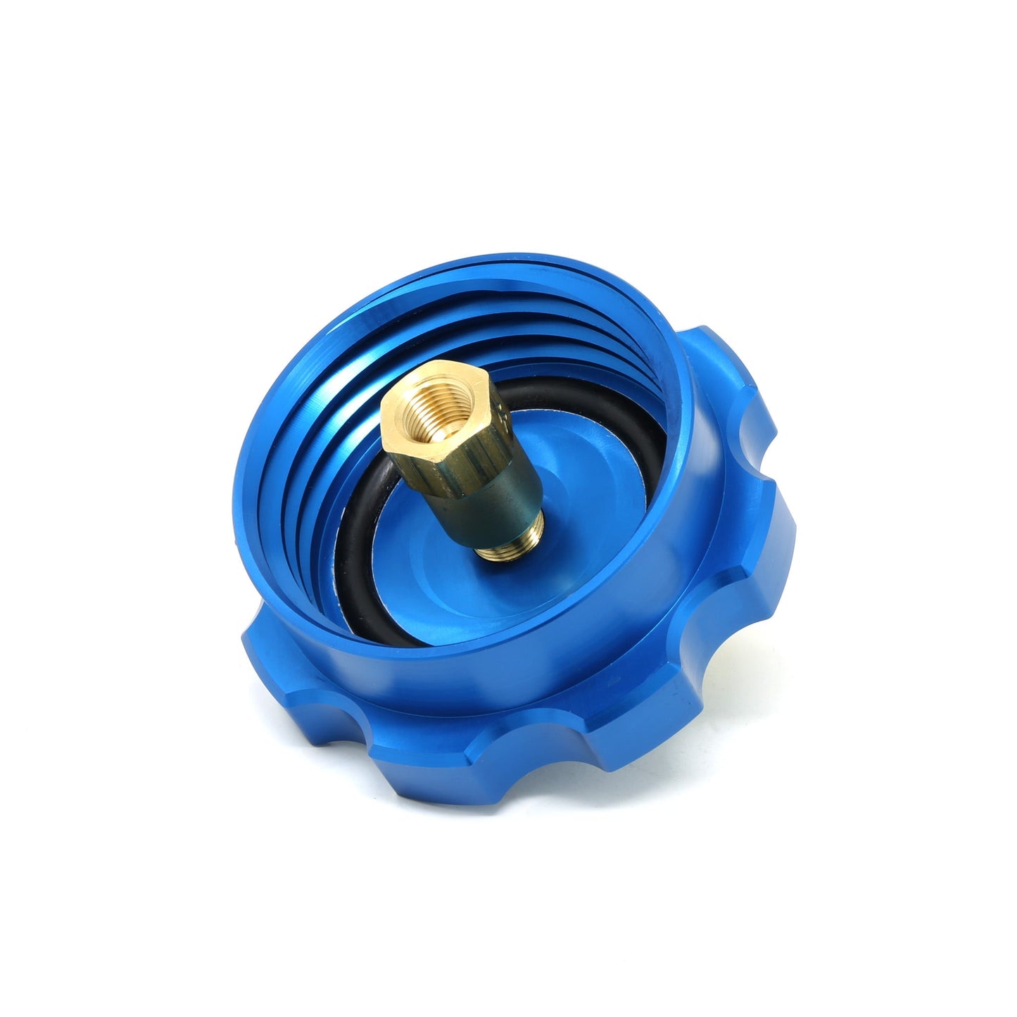 Billet Methanol Tank Cap Blue